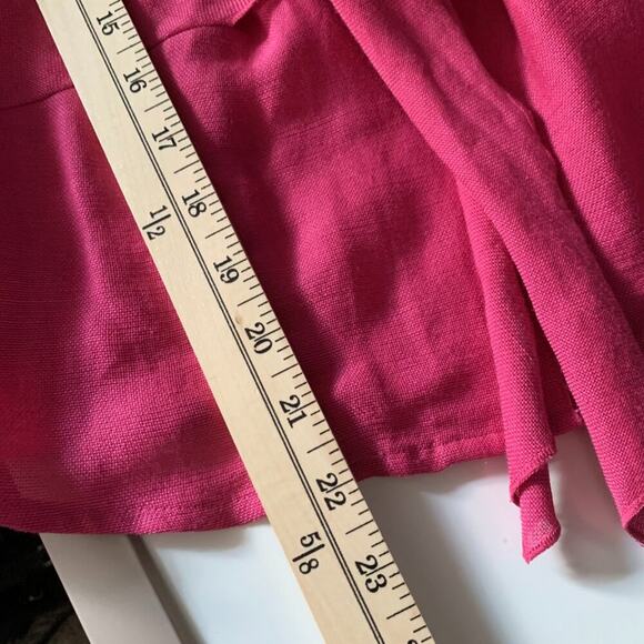 Nic + Zoe Pink Silk Linen Button Up Shirt - Picture 9 of 9